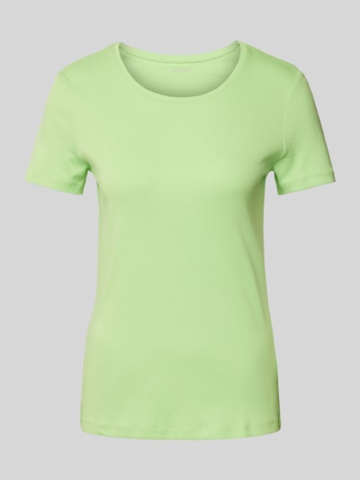 Montego T-Shirt in Melange-Optik Hellgruen 2