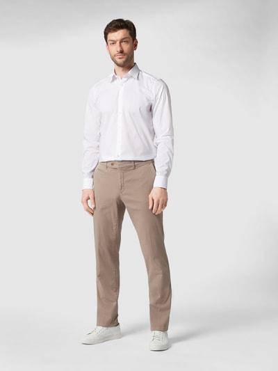 Brax Straight fit chino met stretch  Beige - 1