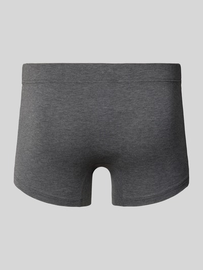 Produktfoto, Trunks met labeldetail in set van 2 van Hanro, heren, mix van katoen en elastaan, nauwsluitend model, elastische band, deelnaad, grijs, gladde textuur