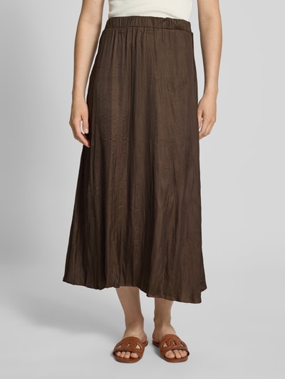 More & More Midirok met elastische band Chocoladebruin - 4