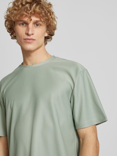 Only & Sons Relaxed fit T-shirt met labeldetail, model 'FRED' Groen - 3