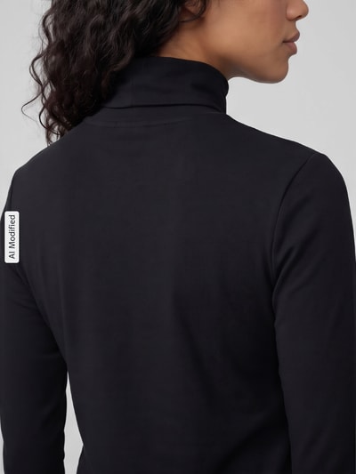 Marc O'Polo DENIM Regular Fit Langarmshirt aus Baumwoll-Mix Black 3