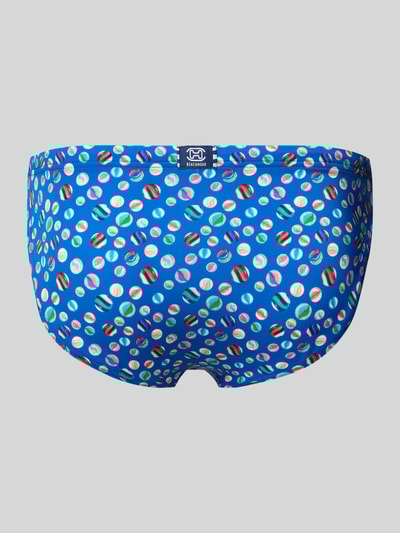 HOM Zwembroek met labelpatch aan de achterkant, model 'Socoa' Marineblauw - 3