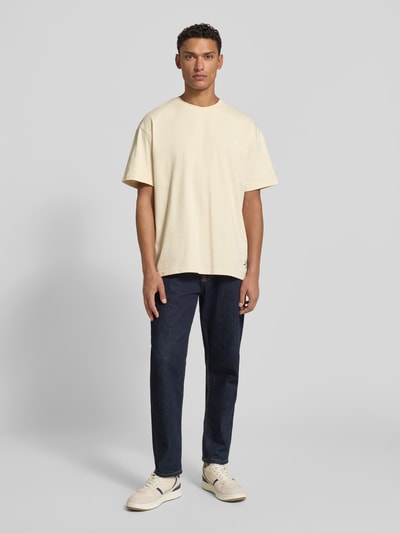 Les Deux T-shirt met ronde hals, model 'Danton' Zand - 1