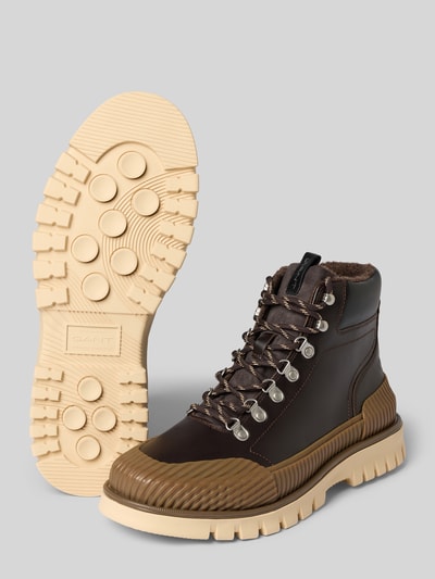 GANT Boots aus Rindsnappa mit Profilsohle Modell 'Nebrada' Dunkelbraun 4