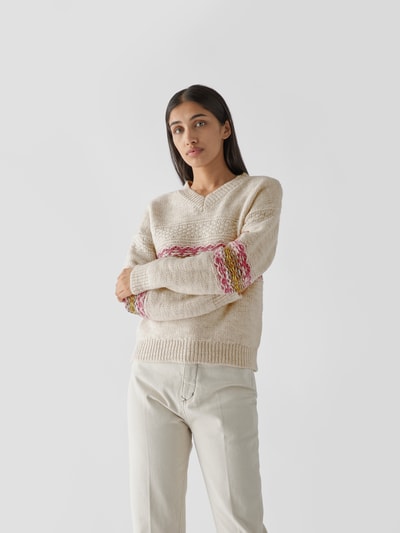 BAUM & PFERDGARTEN Pullover mit Kontraststreifen Offwhite 4