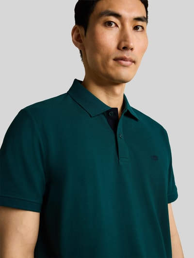 Tom Tailor Regular Fit Poloshirt aus reiner Baumwolle Petrol 3