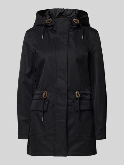 Produktfoto, Regular Fit Parka mit Tunnelzug Modell 'LOUISE' von ONLY, Optik: Unifarben, Kapuze, Reißverschluss, Druckknöpfe, Pattentaschen