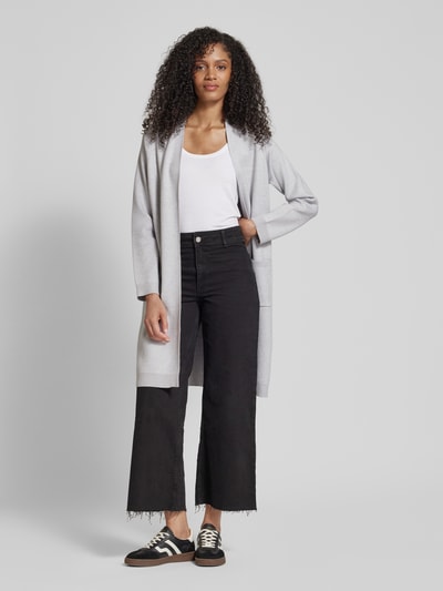 Vero Moda Comfort Fit Cardigan mit Eingrifftaschen Modell 'SABA' Hellgrau 1