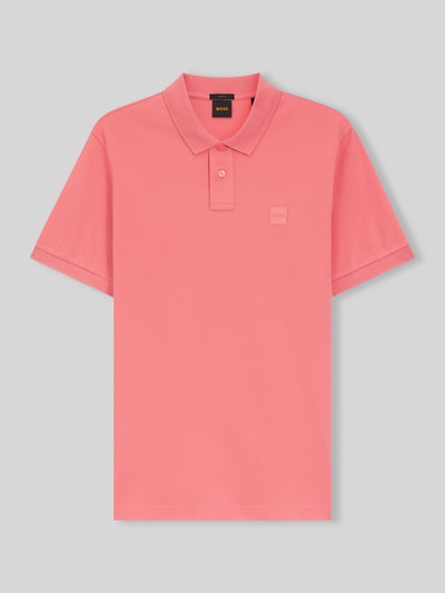 BOSS Orange Slim Fit Poloshirt aus Baumwoll-Stretch Modell 'PASSENGER' Hellrot 2