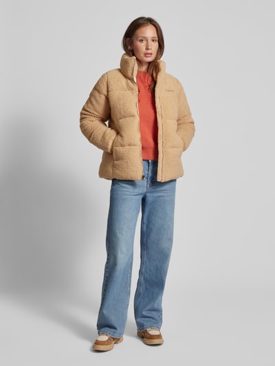 COLUMBIA Steppjacke in Teddyfell-Optik Beige 1