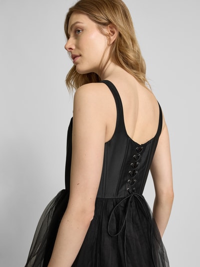 LACE & BEADS Cocktailkleid mit Karree-Ausschnitt Black 3