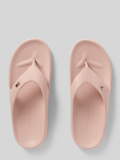 Tommy Hilfiger Vorgeformter Zehentrenner mit Logo-Detail Rose 3
