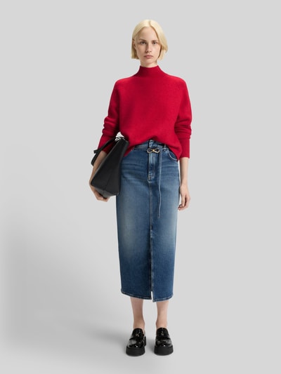 HUGO Relaxed Fit Strickpullover aus Woll-Mix mit Alpaka Modell 'SURPIO' Rot 1