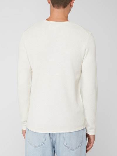 Tom Tailor Denim Pullover aus Baumwolle  Beige Melange 5