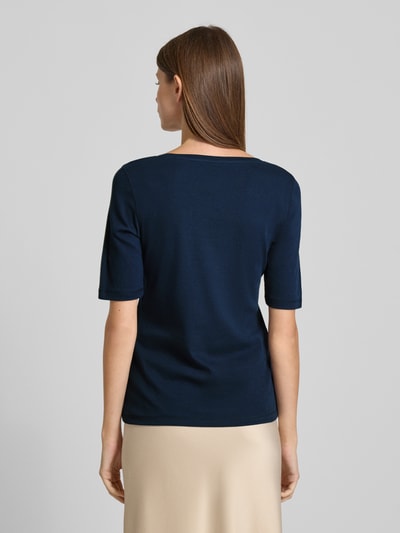 Tom Tailor Regular Fit T-Shirt aus Baumwoll-Mix Marine 5