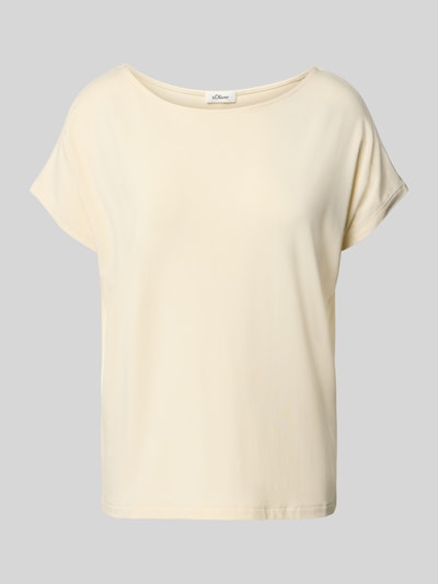 s.Oliver RED LABEL Loose Fit T-Shirt aus Viskose-Mix Ecru 2
