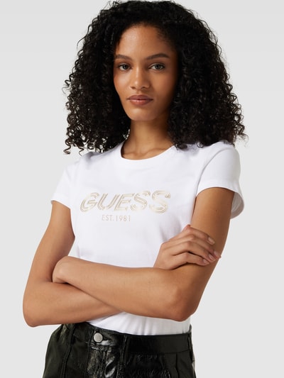 Guess T-shirt met labelapplicatie Wit - 3