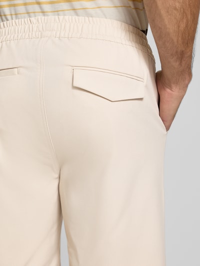 Casual Friday Regular Fit Shorts mit elastischem Bund Modell 'Samos' Sand 3