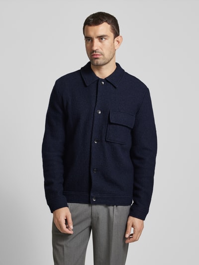 SELECTED HOMME Overhemdjack met borstzak, model 'NEALY' Donkerblauw - 4