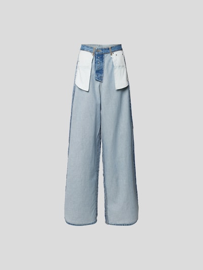 VETEMENTS Baggy Fit Jeans im Inside-Out-Design Hellblau 2