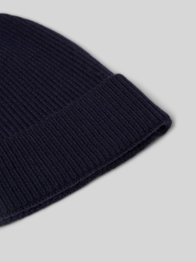 Strellson Mütze aus Woll-Mix Modell 'LORAS' Dunkelblau 2