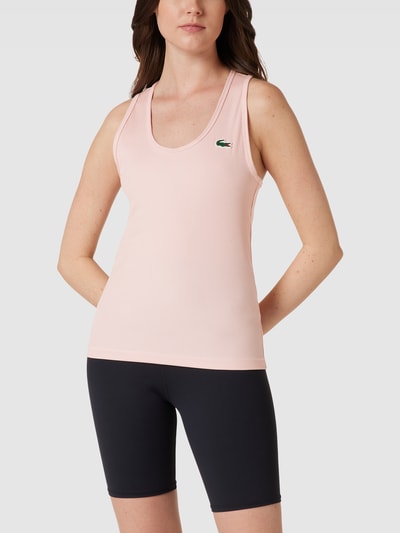 Lacoste Sport Top z naszywką z logo Różowy 4