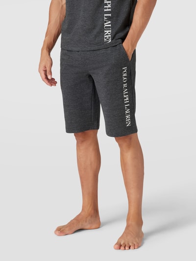 Polo Ralph Lauren Underwear Shorts mit Label-Print Modell 'LOOPBACK' Mittelgrau Melange 4