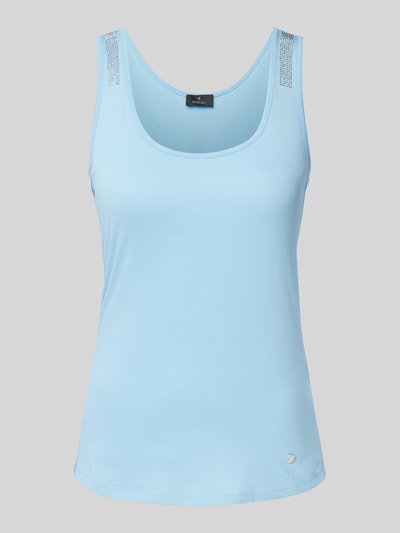 monari Tanktop mit Ziersteinbesatz Hellblau 1