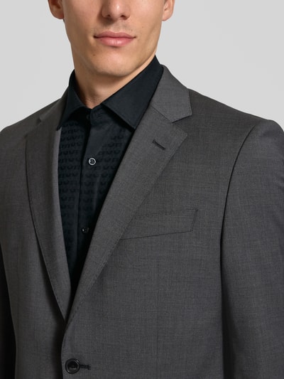 HUGO Slim Fit Business-Hemd mit Knopfleiste Modell 'Kenno' Black 3