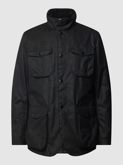 Barbour Jack met opgestikte klepzakken, model 'OGSTON' Zwart - 2