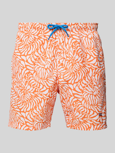 Napapijri Zwembroek met elastische band en tunnelkoord Oranje - 1