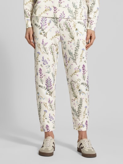 Christian Berg Woman Regular Fit Sweatpants aus Viskose-Mix mit verkürzter Passform Offwhite 4