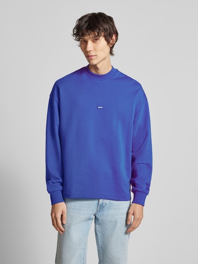 Hugo Blue Sweatshirt mit Stehkragen Modell 'Nedro' Blau 4