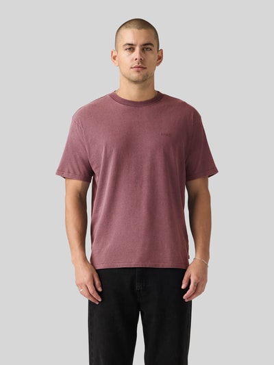 Levi's® damski t-shirt o kroju regular fit z bawełny Jasnoczerwony 4