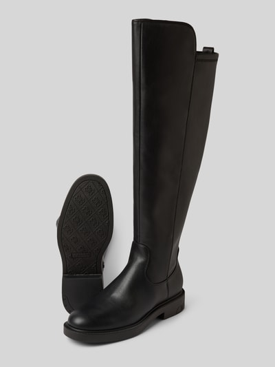 Guess Overkneelaarzen in leerlook, model 'Fyza' Zwart - 4