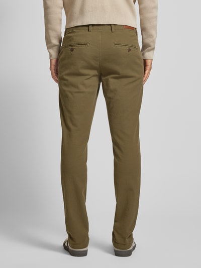 Jack & Jones Slim fit chino met achterzakken, model 'MARCO FURY' Olijfgroen - 5