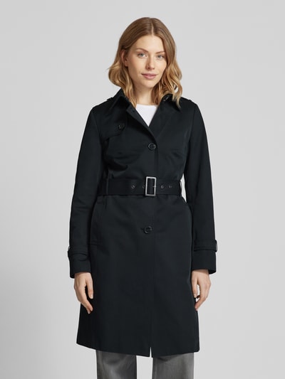 Jake*s Casual Trenchcoat mit Taillengürtel Black 4