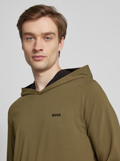 BOSS Longsleeve mit Kapuze Oliv 3