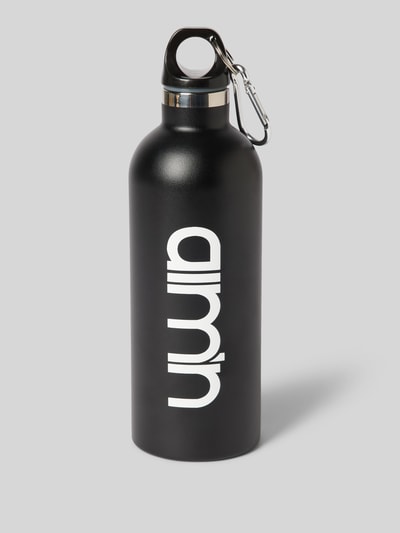 AIMN Trinkflasche mit Label-Print Black 1