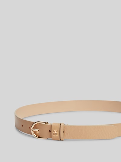 Tommy Hilfiger Riem van echt leer met logo-applicatie Beige - 2