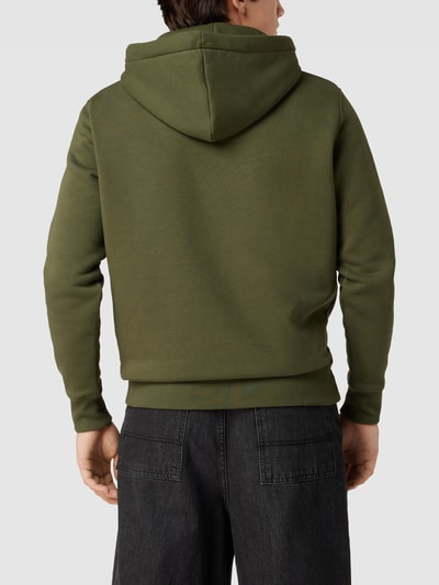 Alpha Industries Hoodie met logoprint Donkergroen - 5