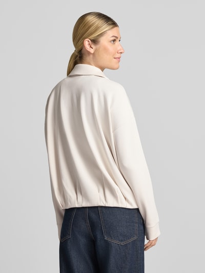 Christian Berg Woman Sweatjacke mit Umlegekragen Ecru 5