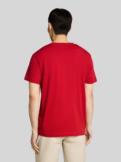 Tom Tailor męski t-shirt o kroju regular fit z czystej bawełny Czerwony 5