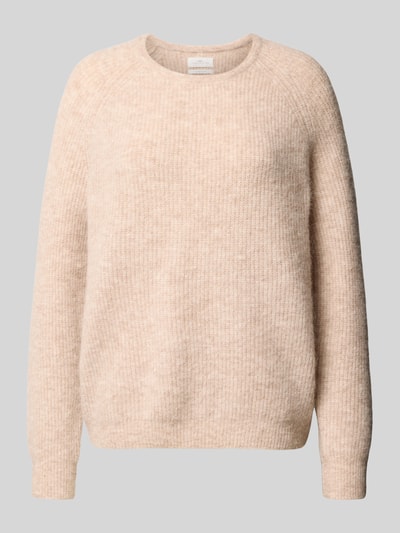 Fynch-Hatton Sweter z dzianiny z prążkowanymi wykończeniami Beżowy 2