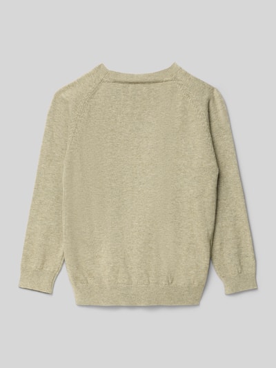 Mayoral Gebreide pullover met ribboorden Zand gemêleerd - 3