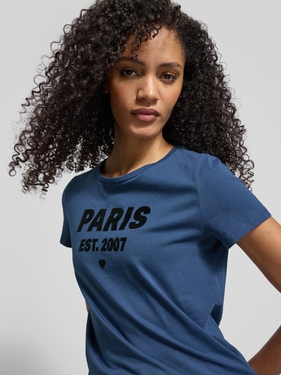 Tom Tailor Denim regular fit T-shirt van puur katoen Blauw gemêleerd - 3