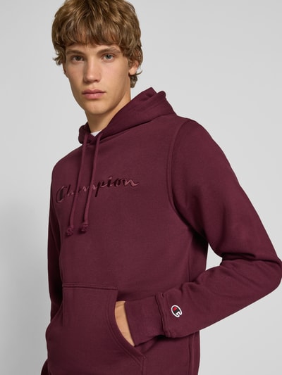 CHAMPION Bluza z kapturem i kieszenią kangurką Bordowy 3