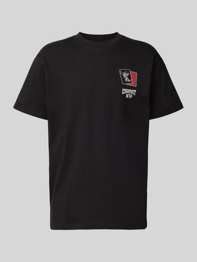 Carhartt Work In Progress Regular Fit T-Shirt aus reiner Baumwolle Modell 'Playing Cards' Black 1