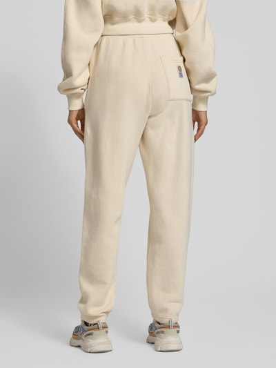 American Vintage Sweatpants met elastische band, model 'FIKY' Offwhite - 5
